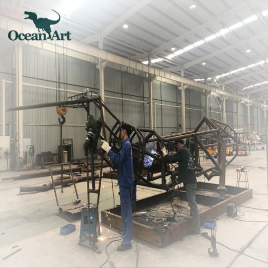 仿真恐龙造作现场-霸王龙造作过程