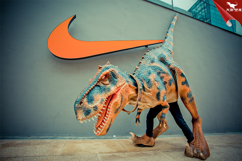 仿真恐龙皮套，恐龙服，恐龙衣服，恐龙服装，恐龙表演服