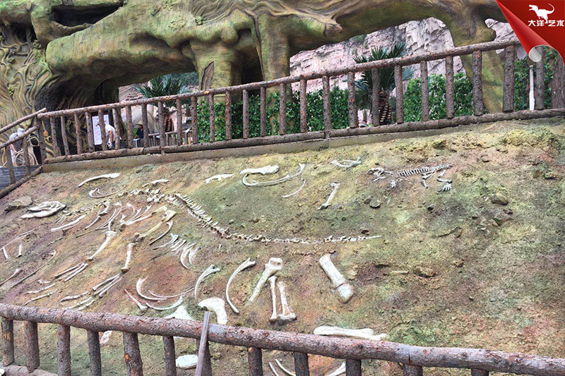 恐龙化石，恐龙骨架模型